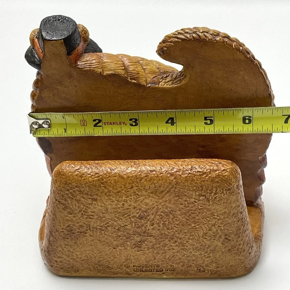 Vintage 1996 Accents Unlimited Inc Cornucopia Thanksgiving Napkin‎ Letter Holder